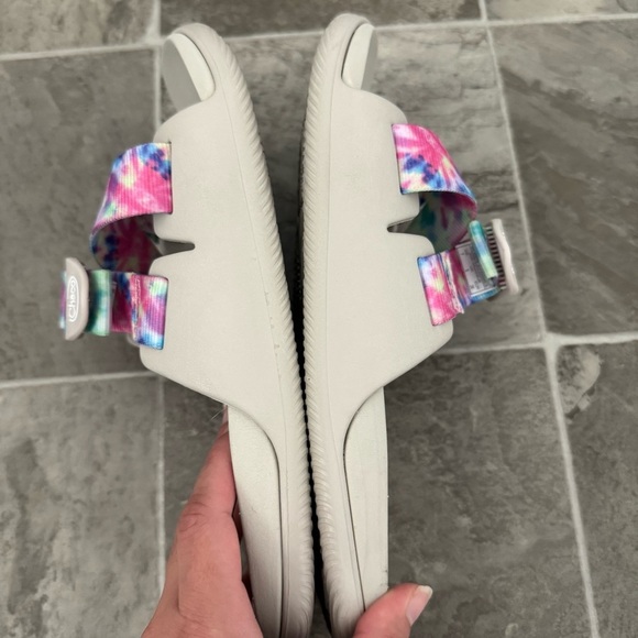 Chacos Chillos Slide Sandals Sz 7 Tie Dye Slip On Lightweight Comfy Arch Support - Picture 6 of 11